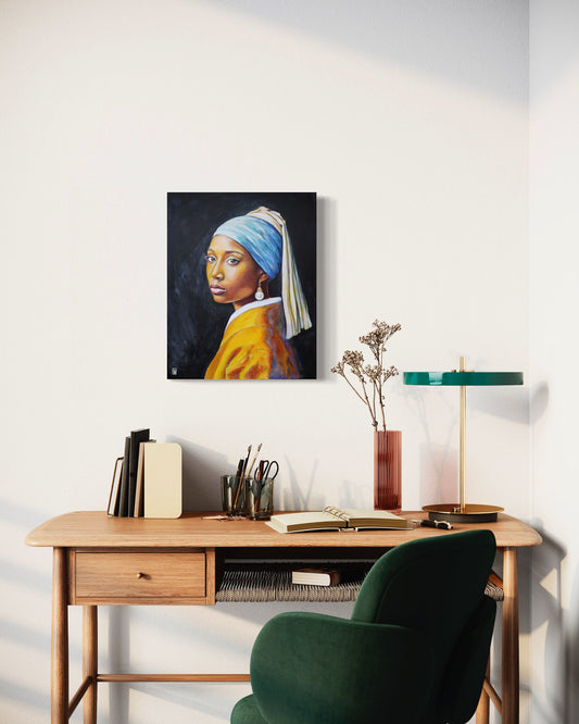 African Girl With A Pearl Earring