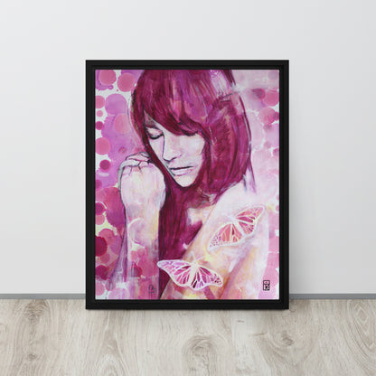 FLUTTERING WONDERS | Framed Canvas Print