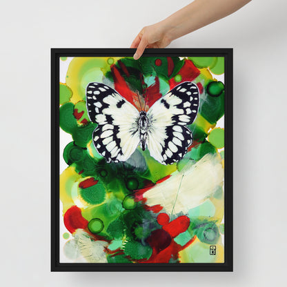 METAMORPHOSIS IN FLIGHT | Framed Canvas Print