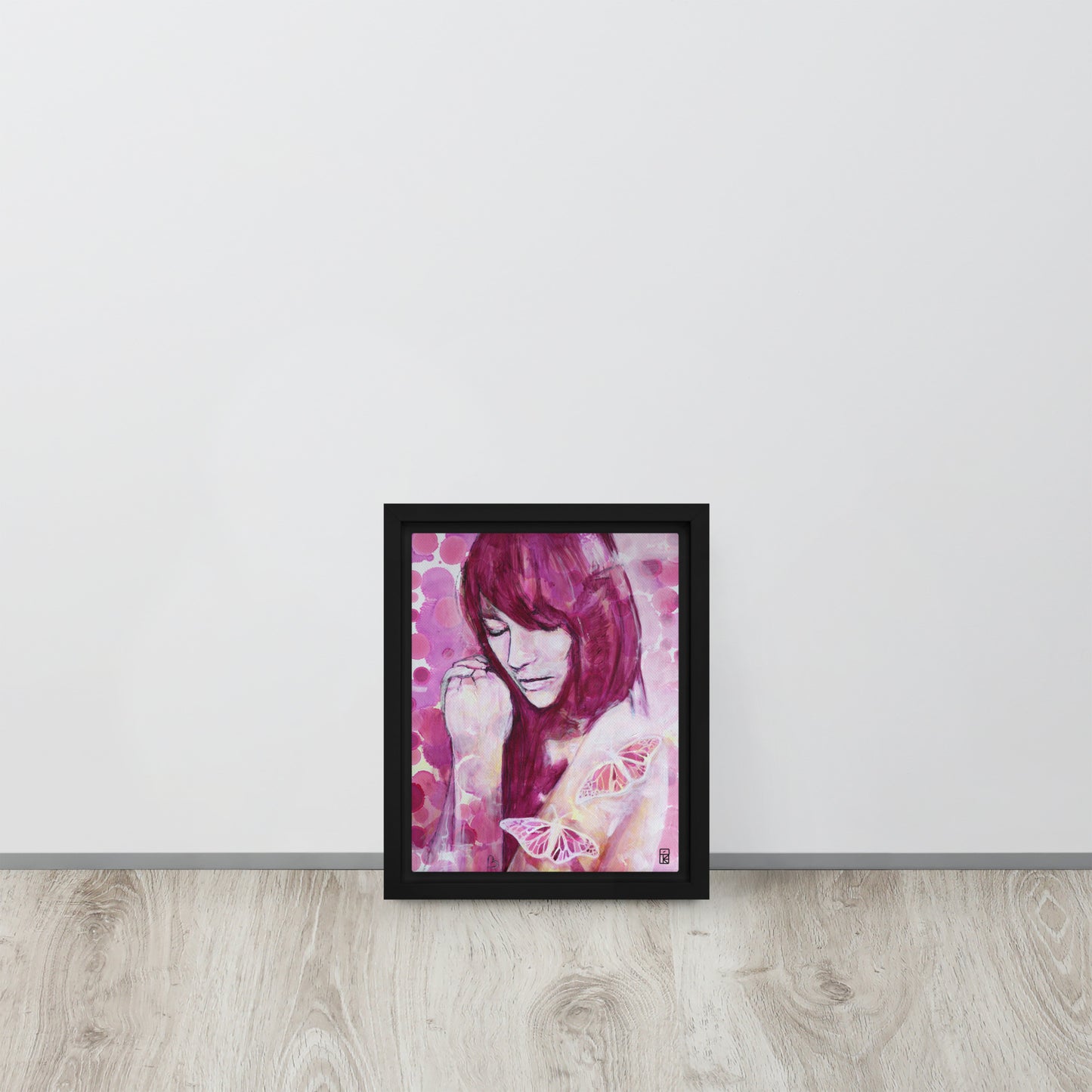 FLUTTERING WONDERS | Framed Canvas Print