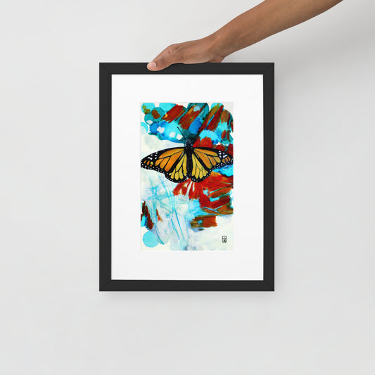 MAGICAL MONARCH | Matte Paper Framed Poster Print