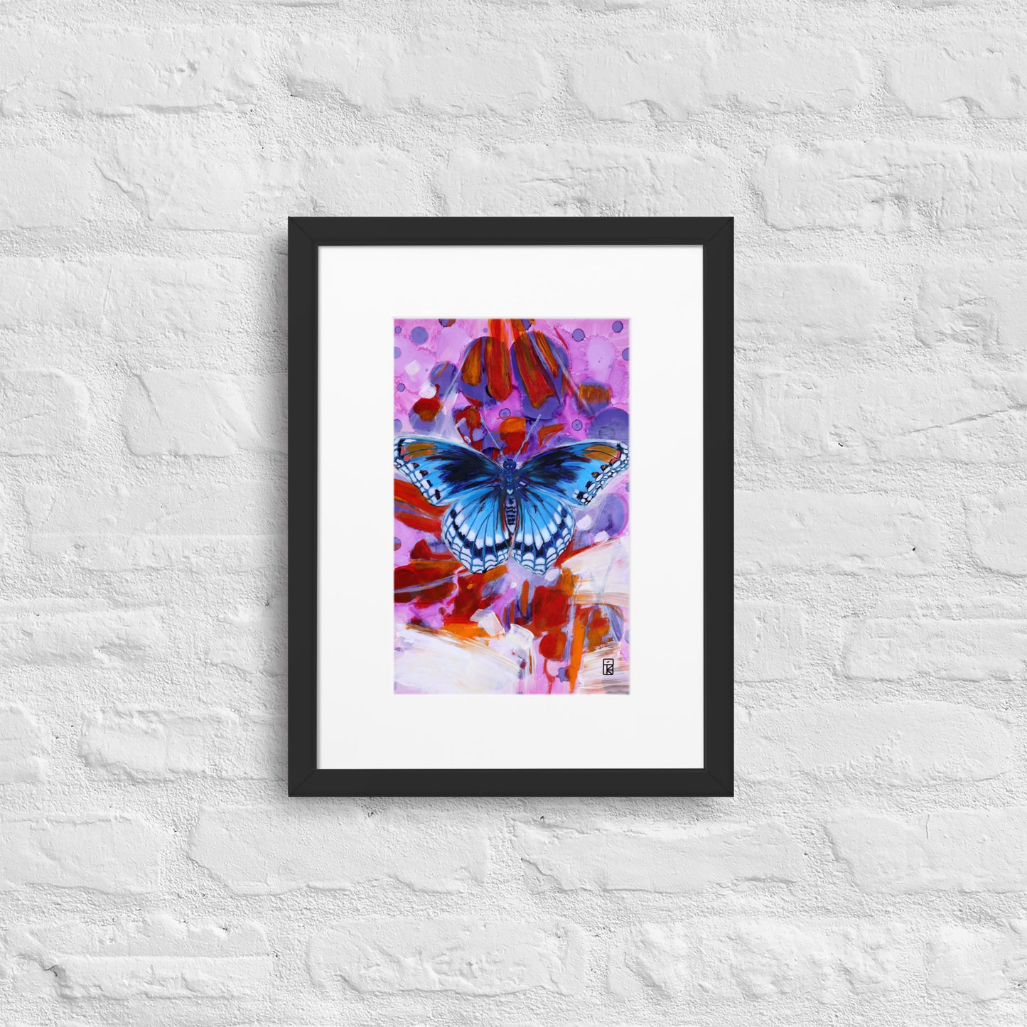 RED-SPOTTED PURPLE SPLENDOUR | Matte Paper Framed Poster Print