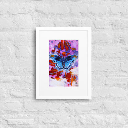 RED-SPOTTED PURPLE SPLENDOUR | Matte Paper Framed Poster Print